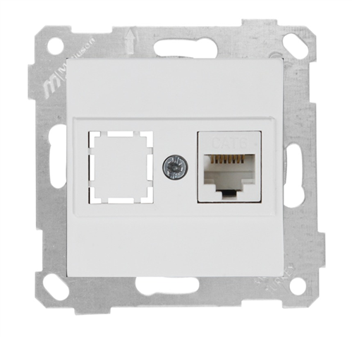 MUTLUSAN RİTA MEK TUŞ DATA PRİZİ 1*RJ45 (CAT6) BEYAZ